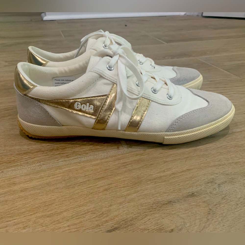 Gola White and Gold Women's Sneakers